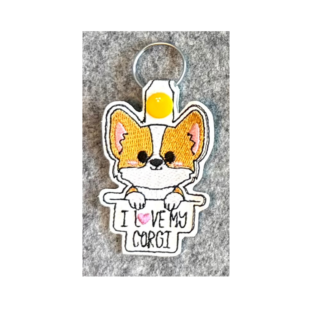 I Love My (Breed) Key Chain - Large