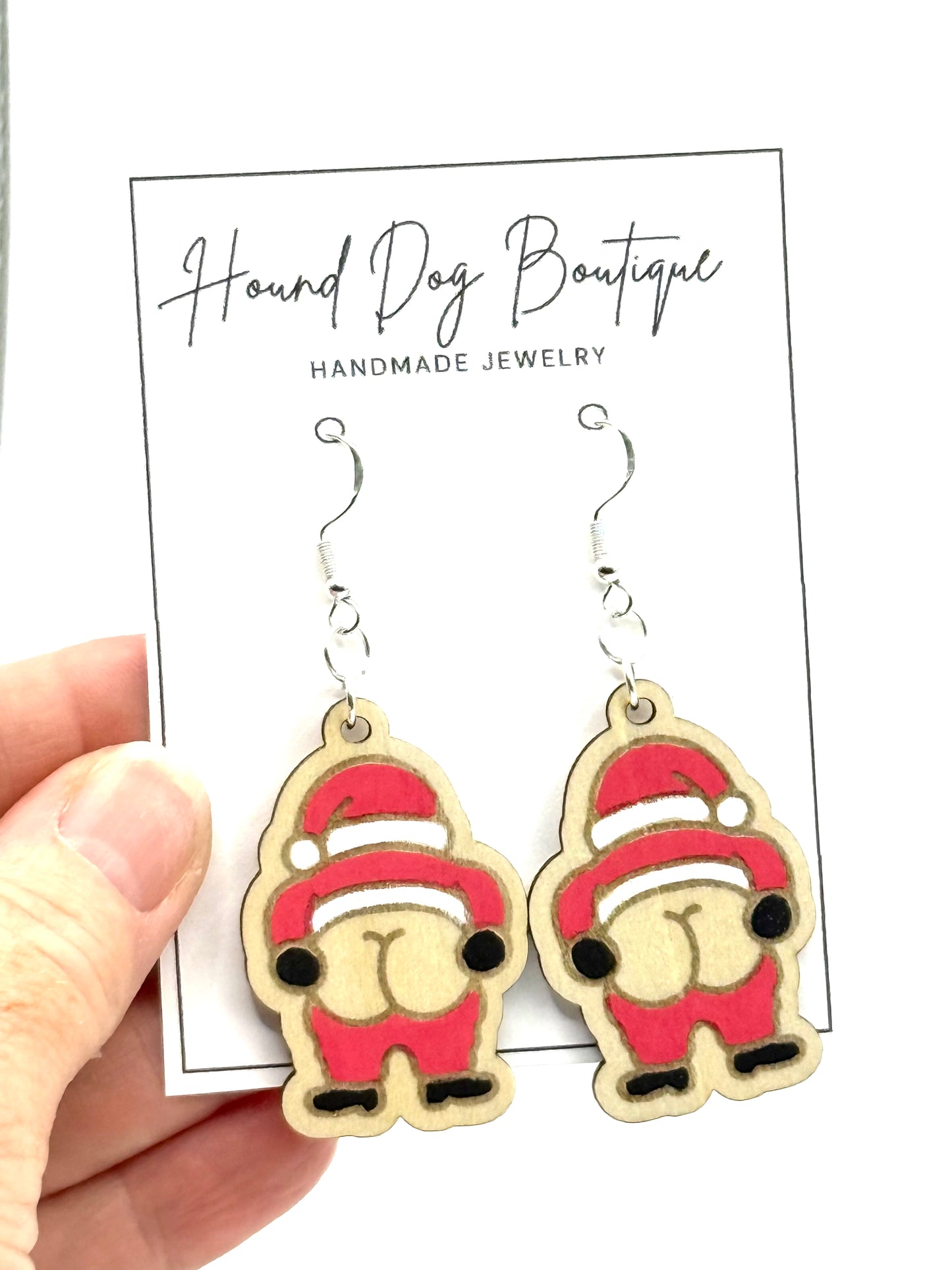 Santa Moon Dangle Earrings