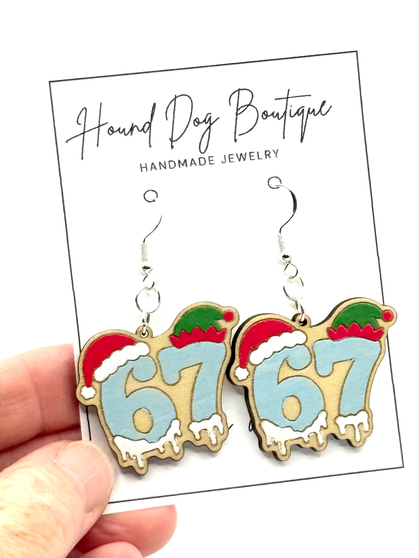 6-7 Christmas Dangle Earrings