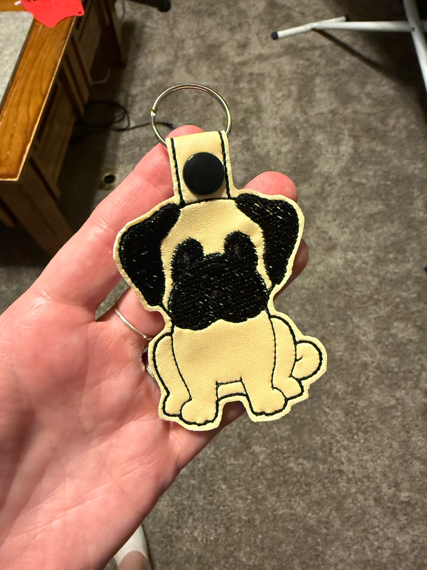 Pug Key Chain - Large