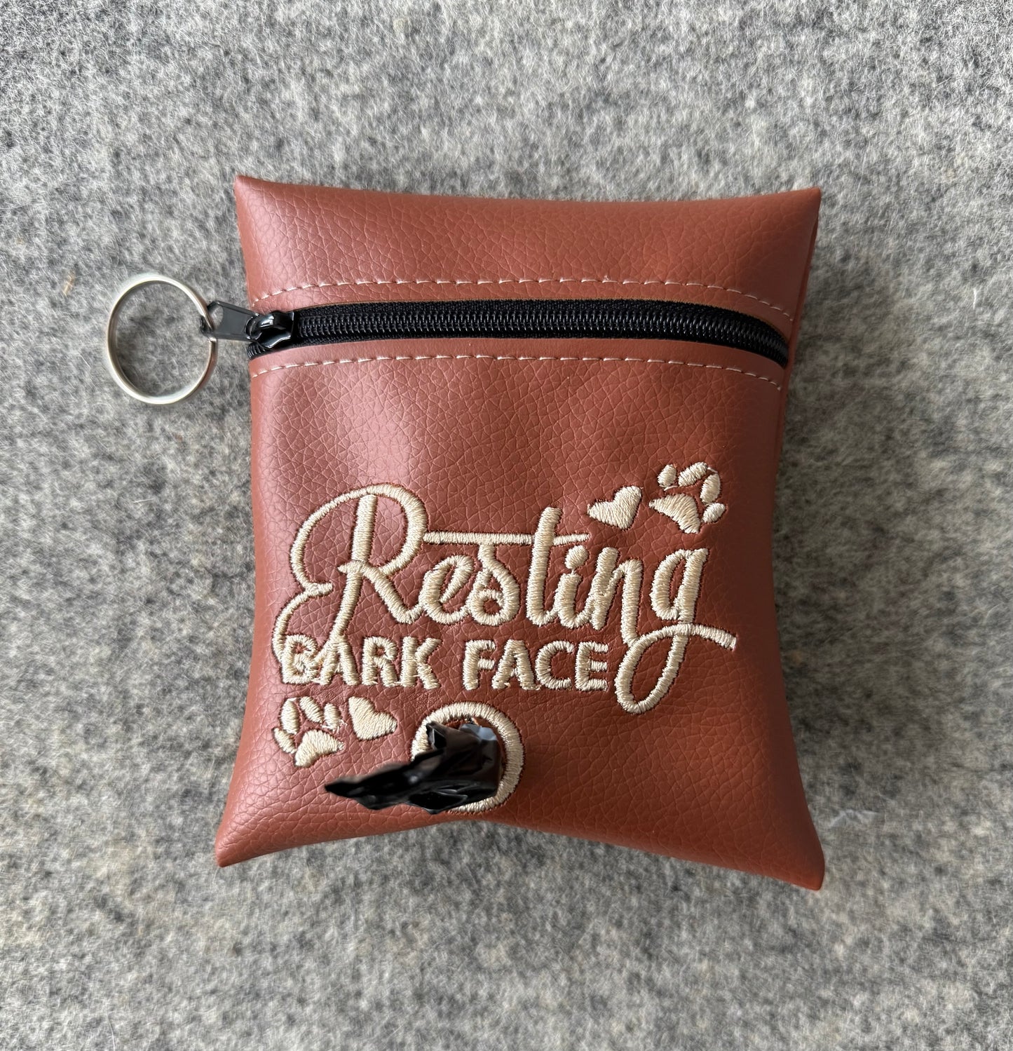 Resting Bark Face Dog Poop Bag Dispenser