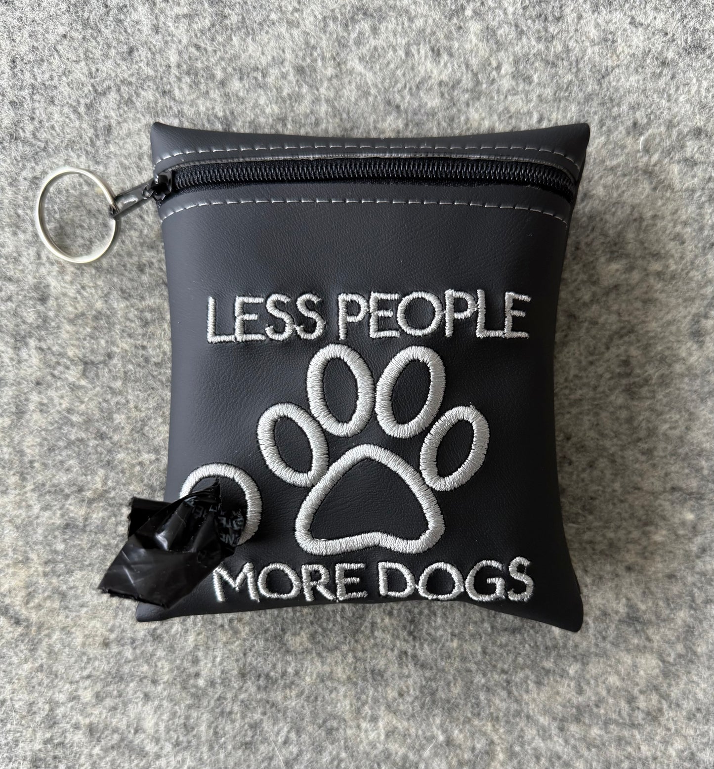 Less People More Dogs Dog Poop Bag Dispenser