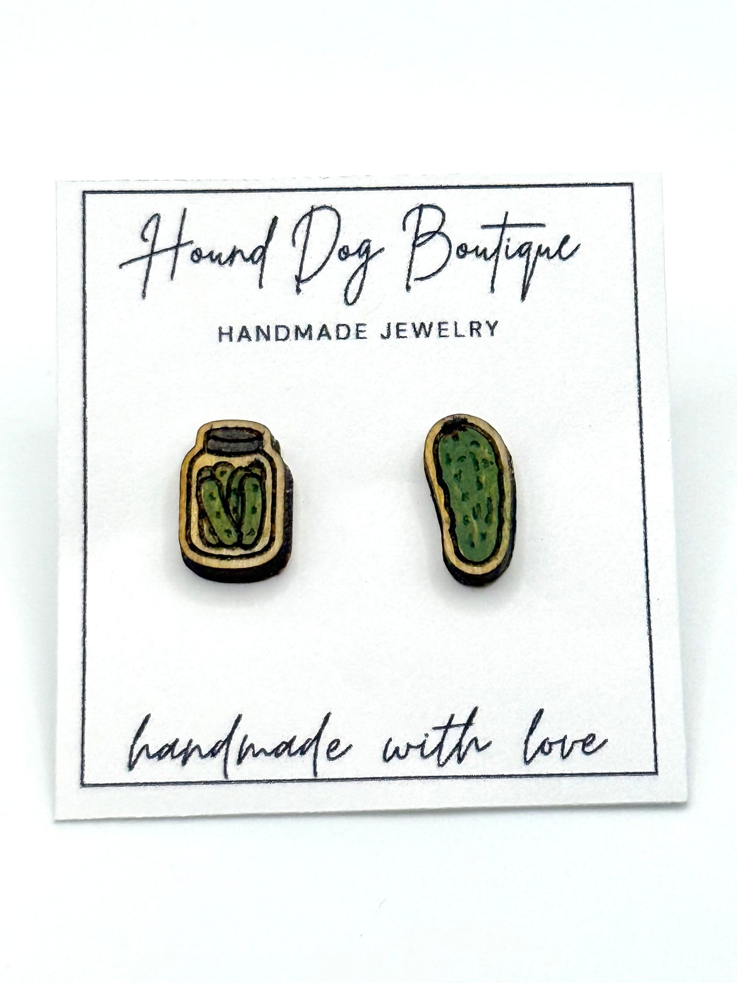 Pickle & Pickle Jar Stud Earrings