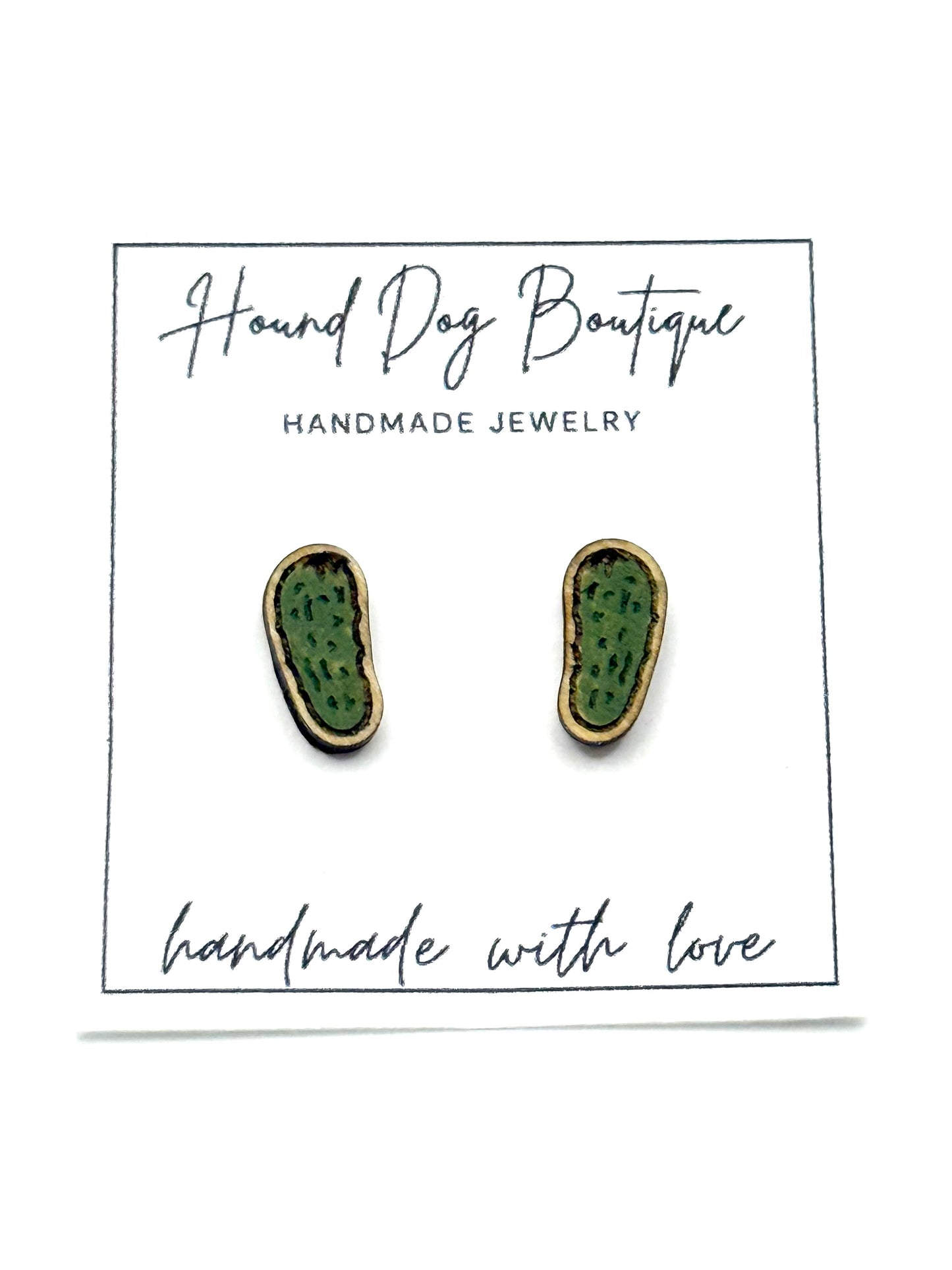 Pickle Stud Earrings