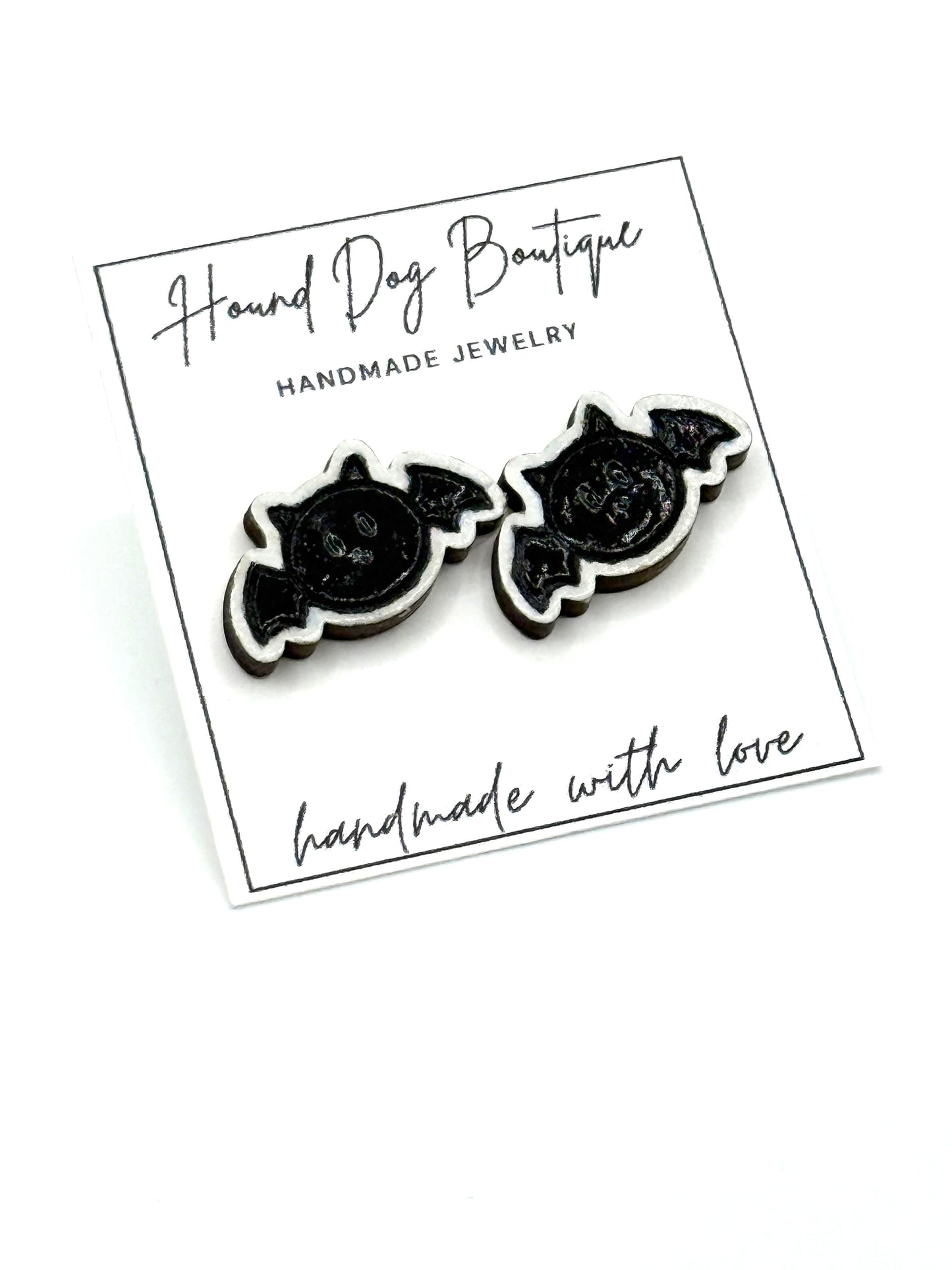 Halloween Bat Earrings