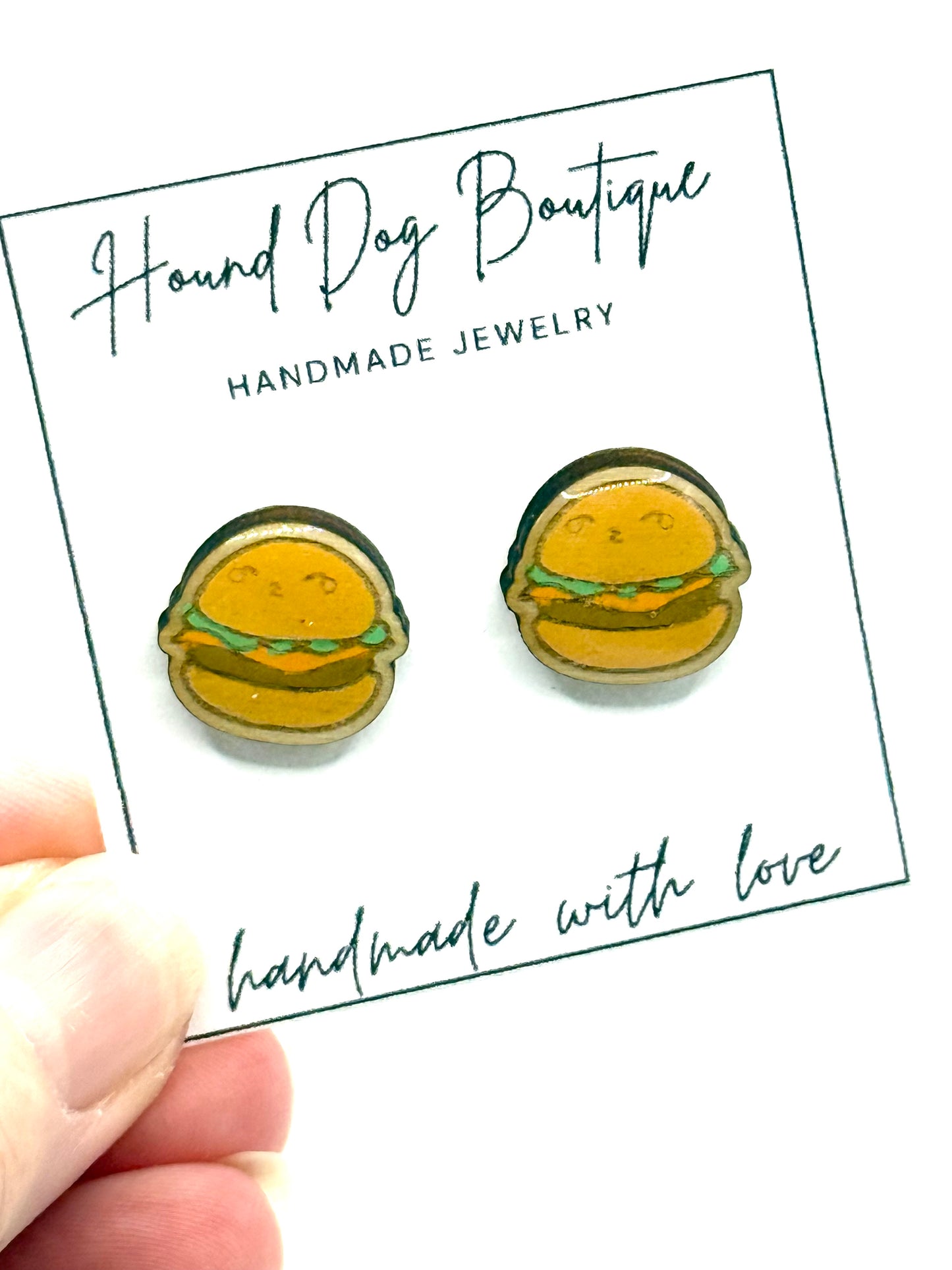 Hamburger Earrings