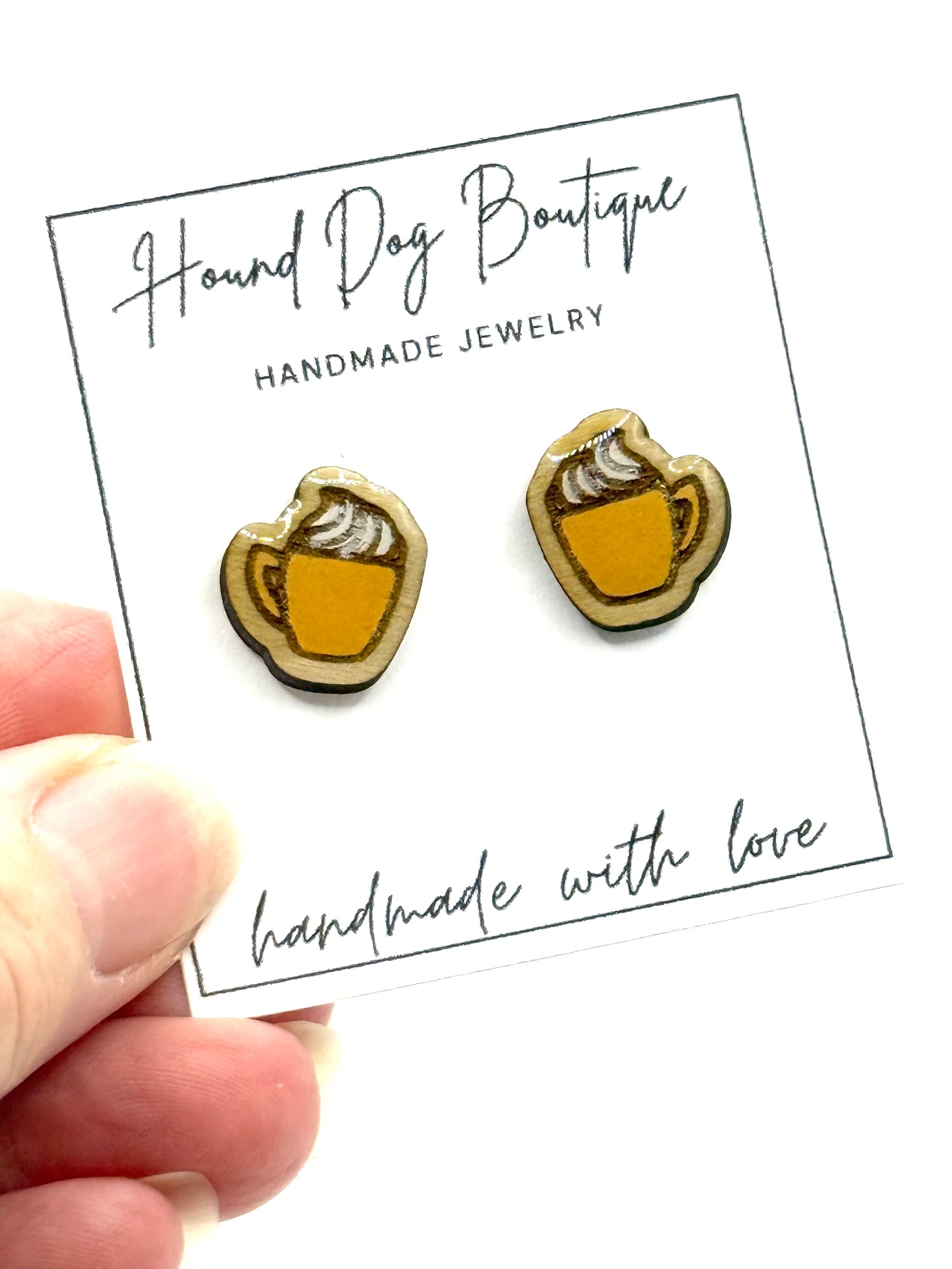 Pumpkin Spice Latte Earrings