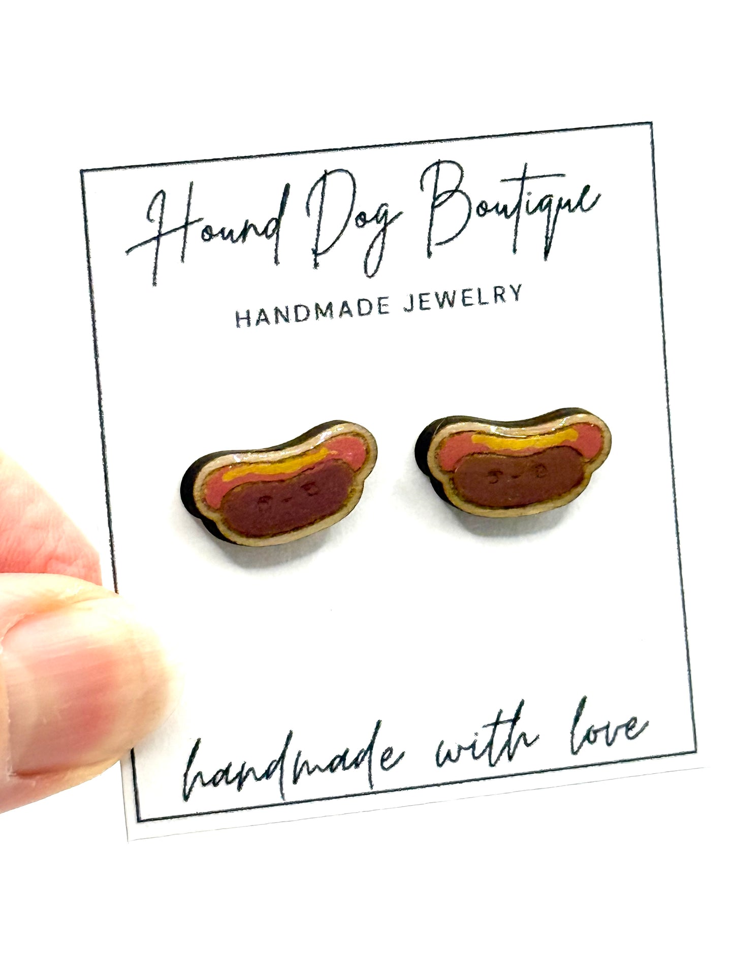 Hot Dog Earrings