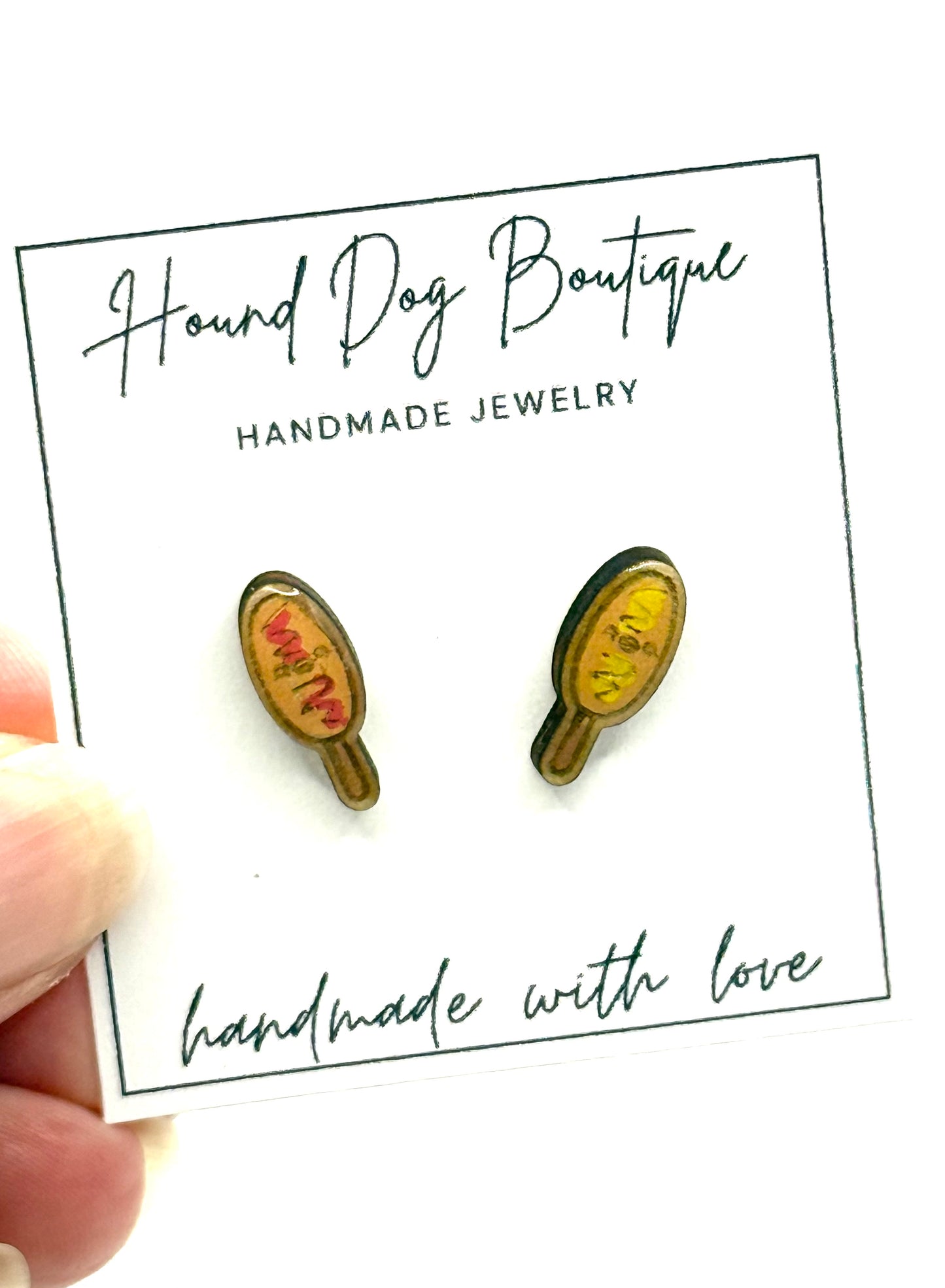 Corn Dog Earrings