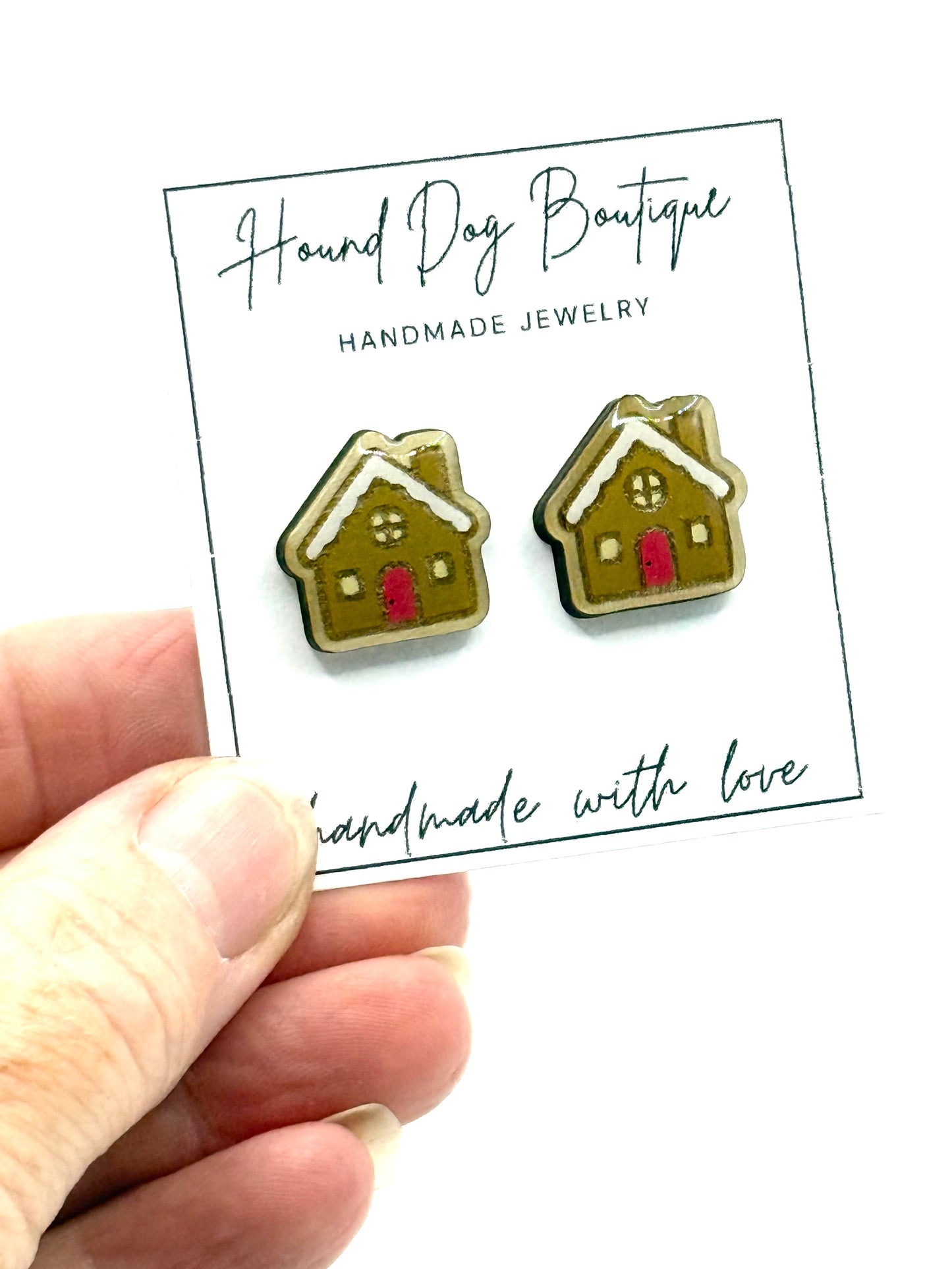 Gingerbread House Earrings