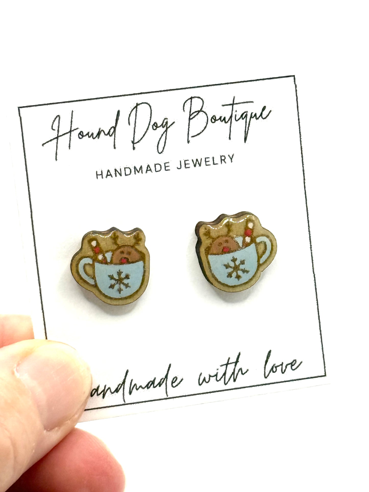 Reindeer Mug Earrings
