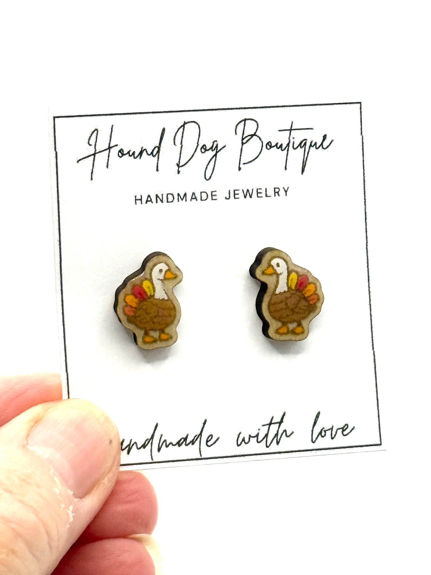 Goose Dressed Up As Turkey Earrings