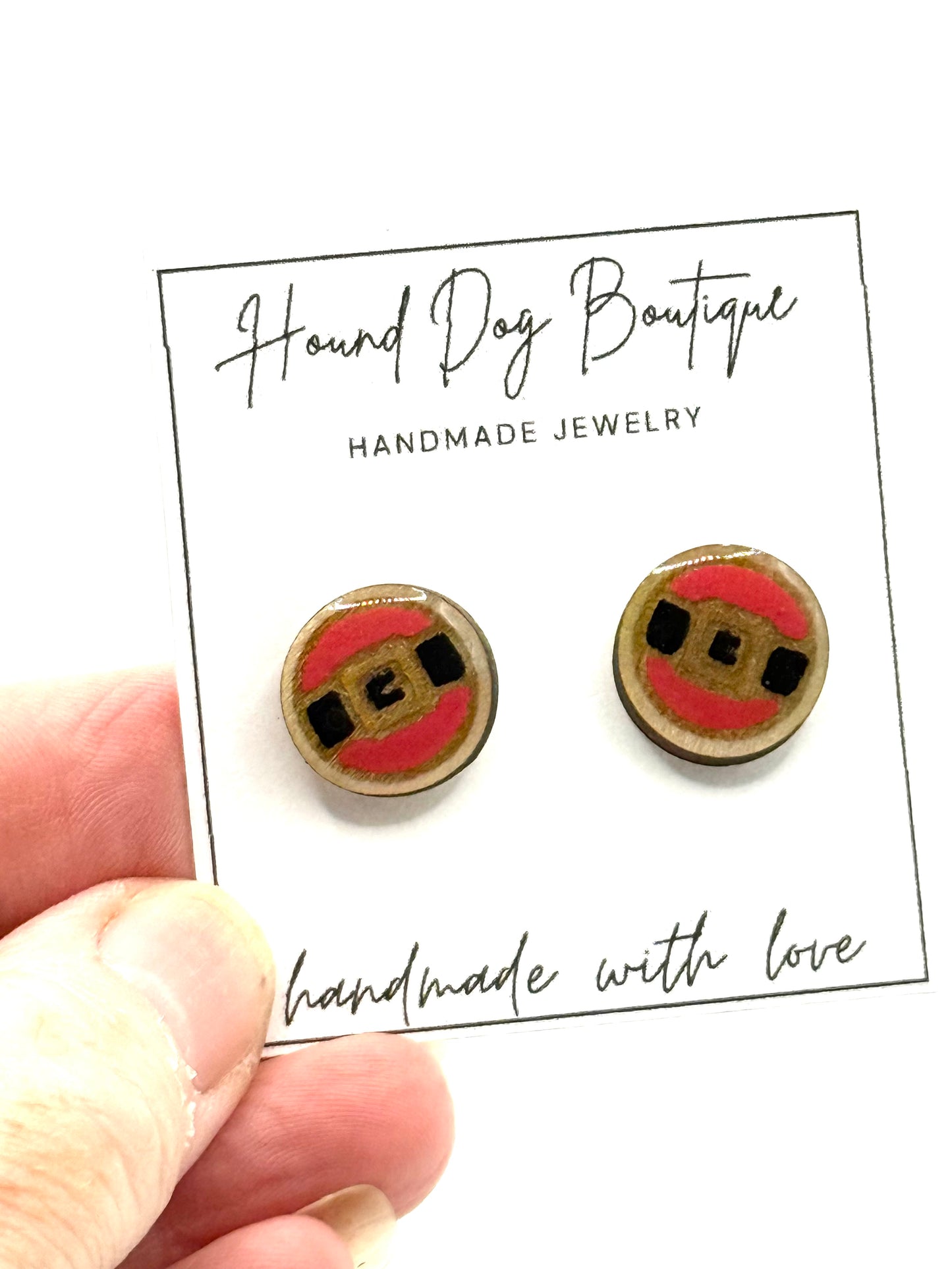 Santa's Belt Earrings