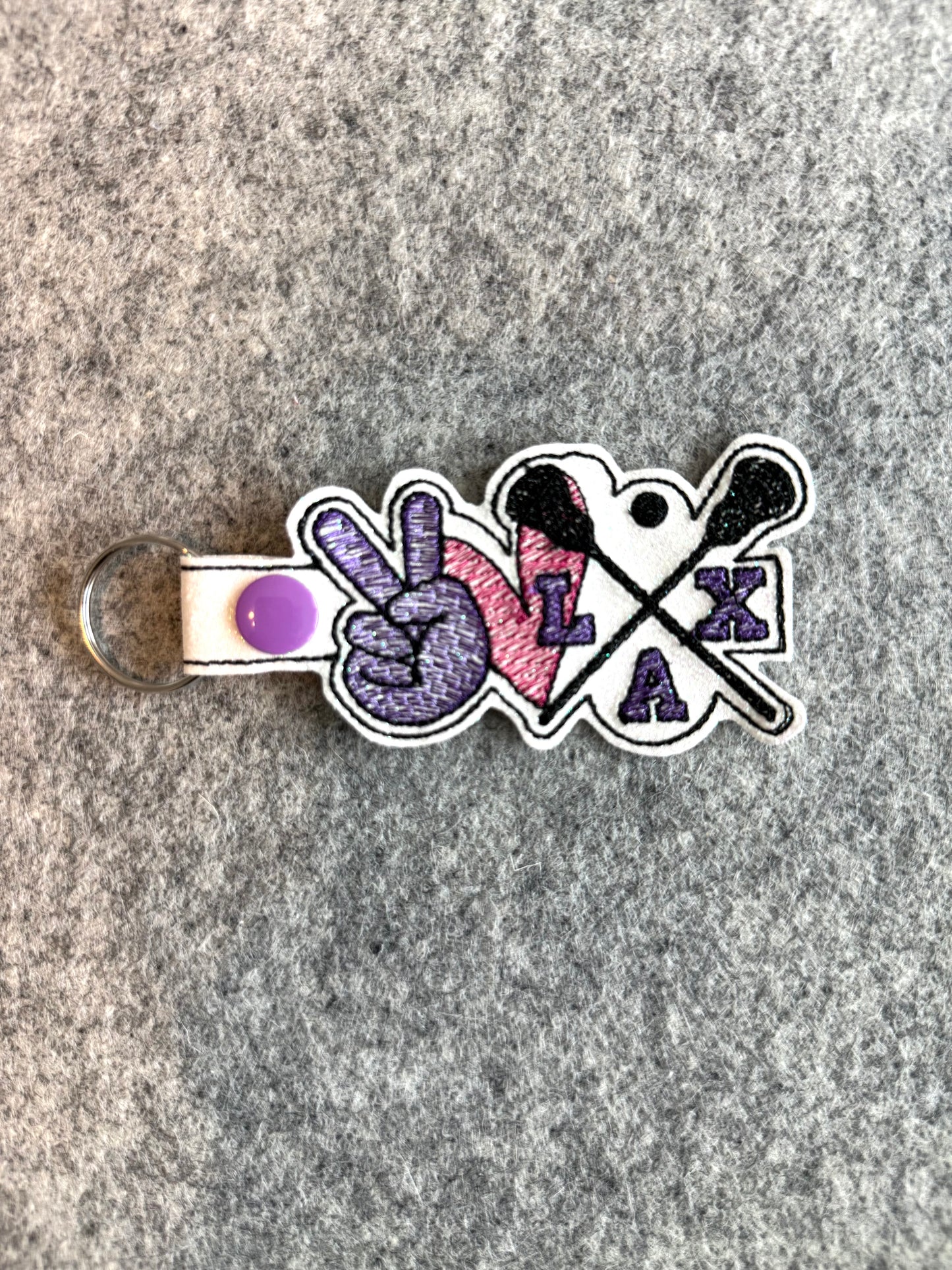 Lacrosse Key Chain - Large