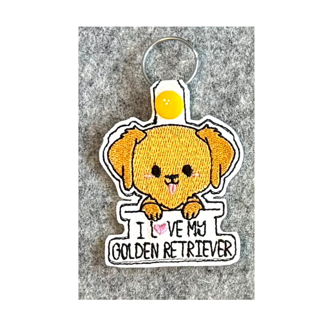 I Love My (Breed) Key Chain - Large