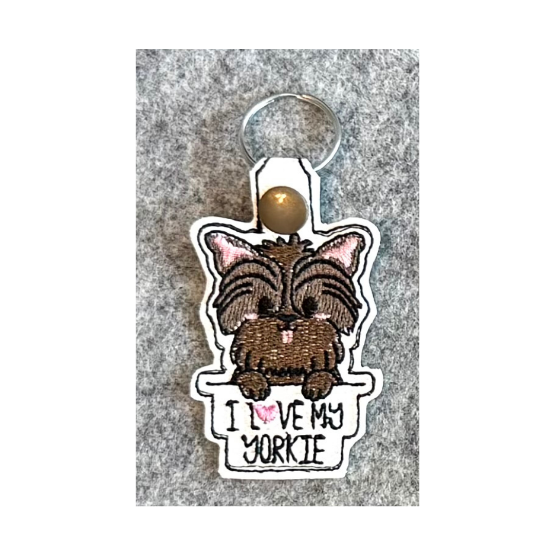 I Love My (Breed) Key Chain - Large