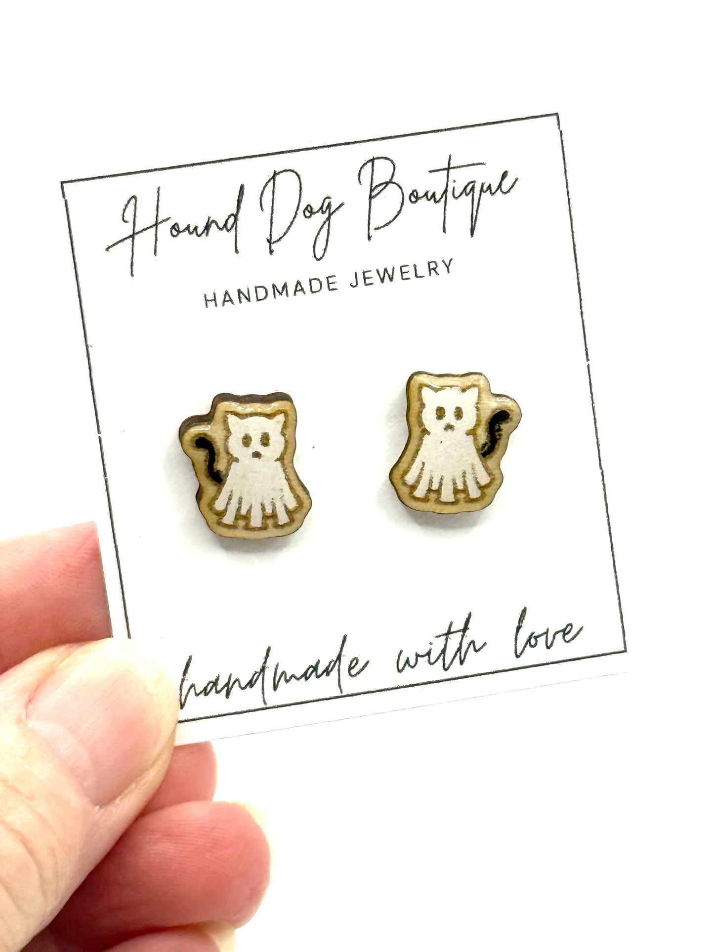 Halloween Kitten Earrings