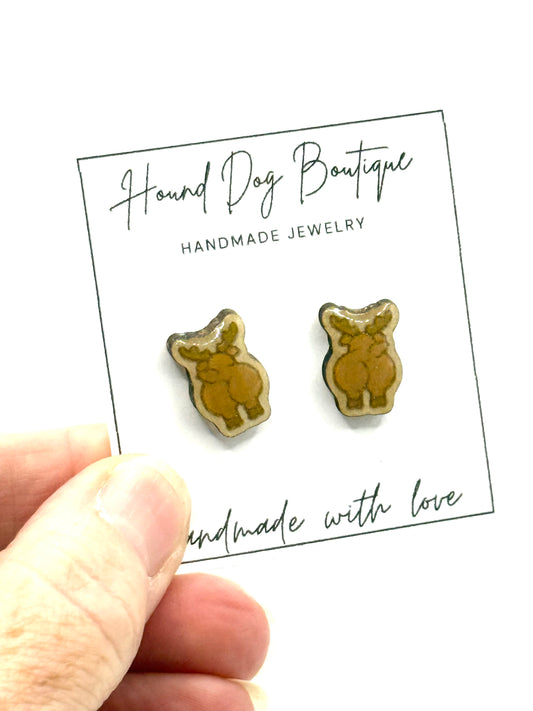 Reindeer Moon Earrings