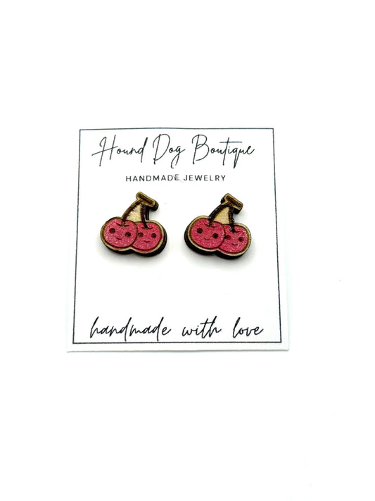 Cherry Stud Earrings