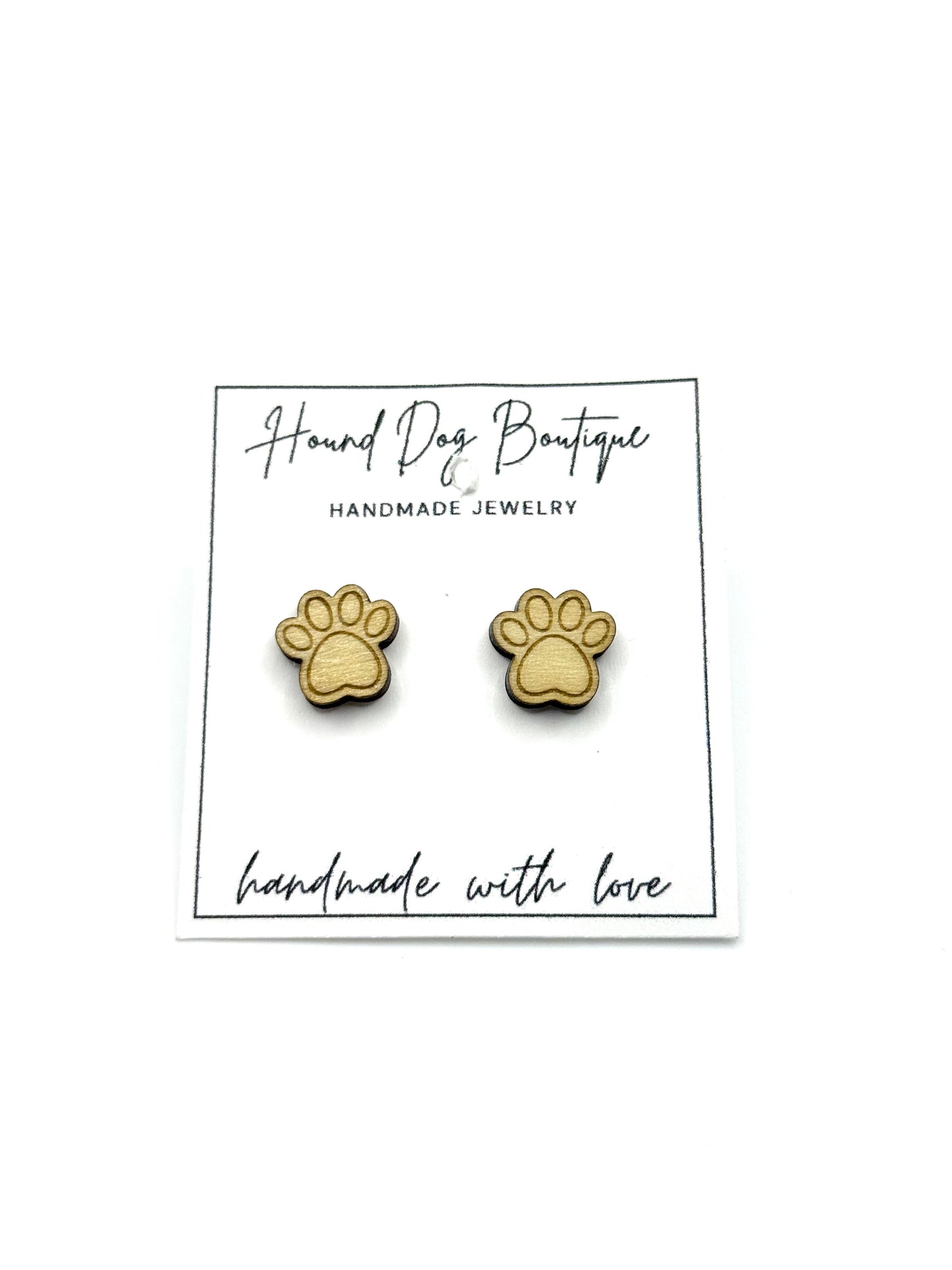 Paw Stud Earrings