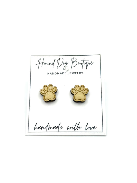 Paw Stud Earrings