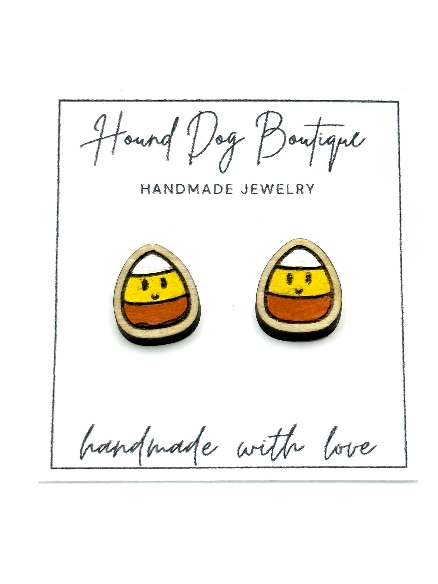 Candy Corn Stud Earrings