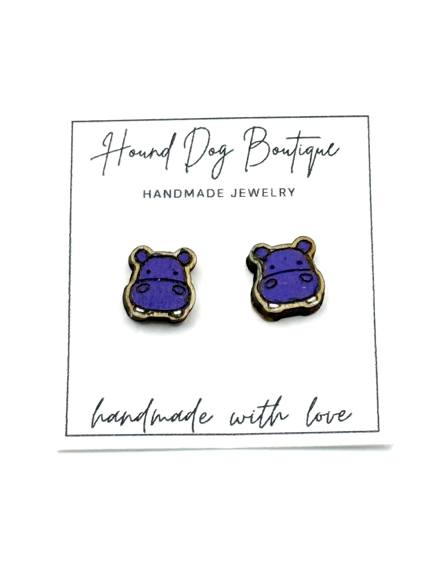 Hippo Stud Earrings