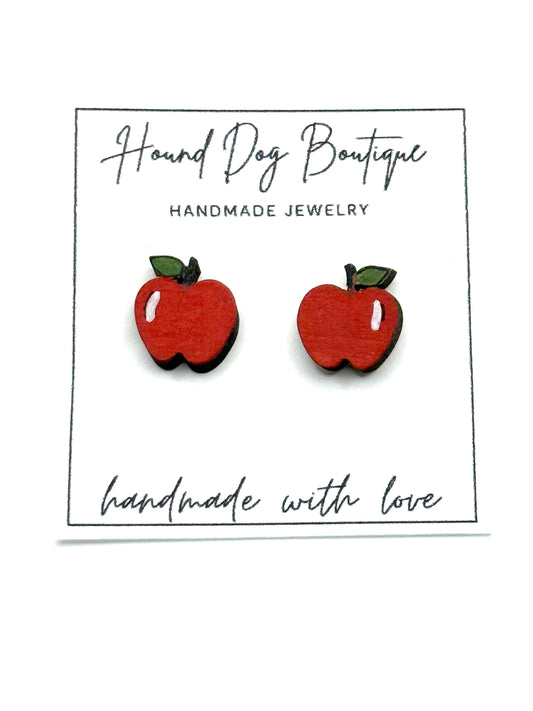 Teacher's Apple Earrings