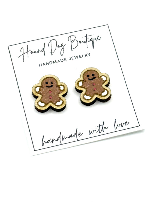 Gingerbread Man Earrings