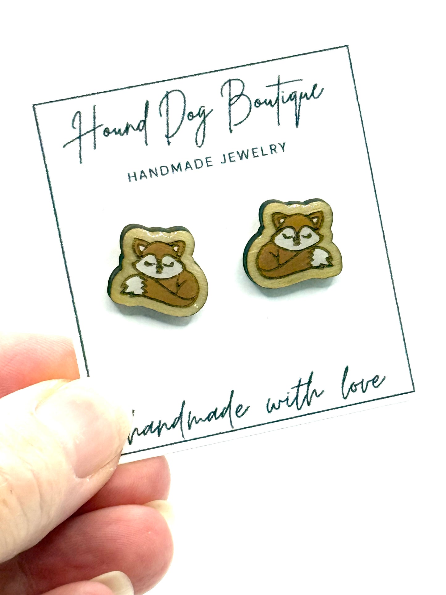 Sleeping Fox Earrings