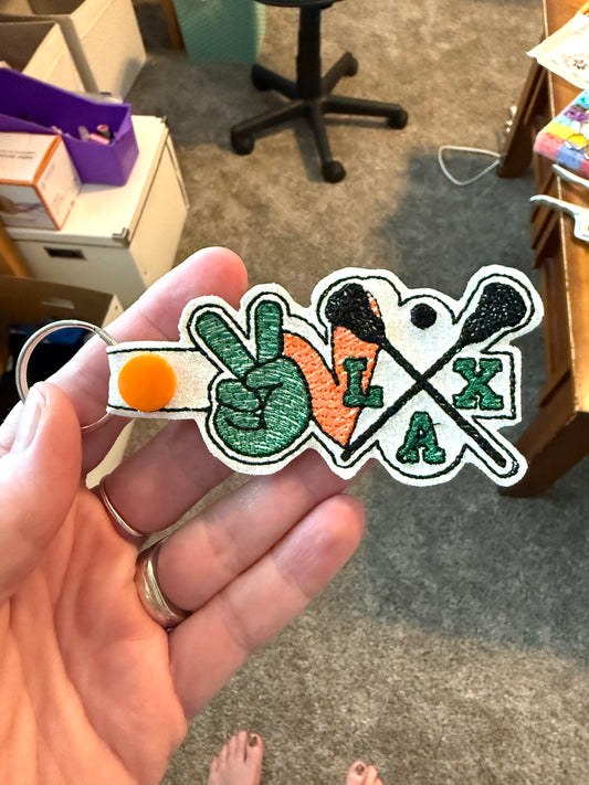 Lacrosse Key Chain - Large