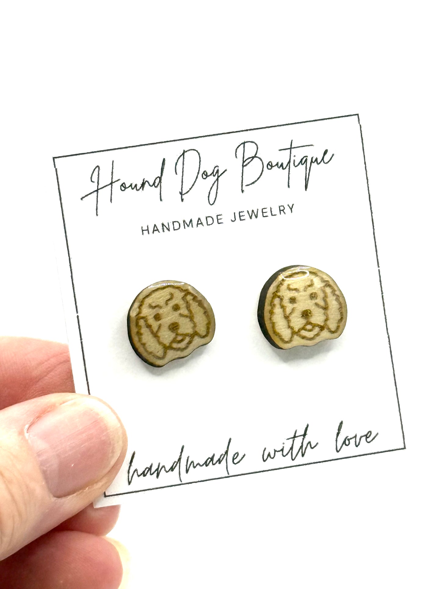 Golden Doodle Earrings