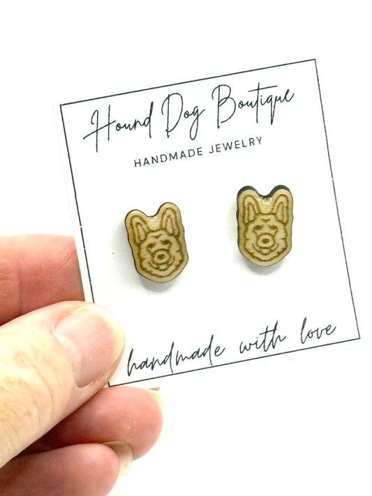 German Shapherd Earrings