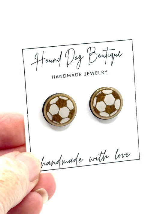 Soccer Ball Earrings