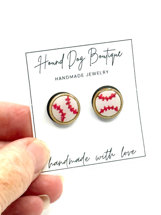 Baseball Earrings