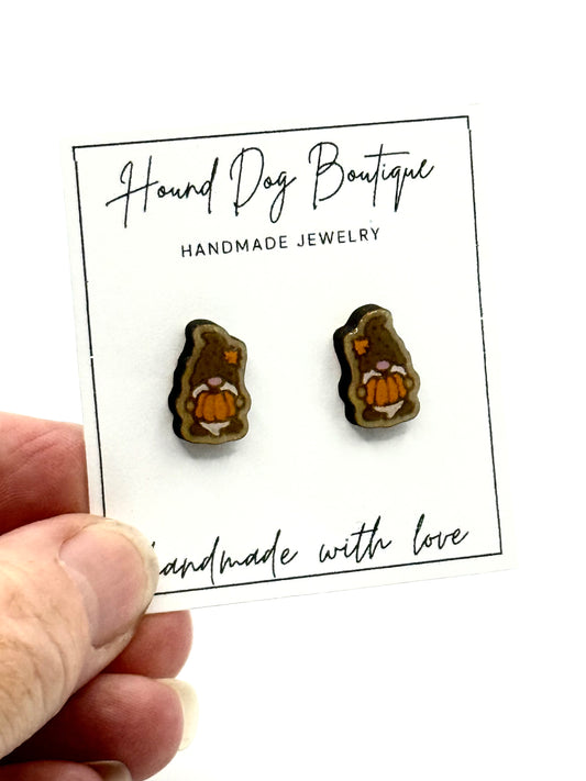 Fall Gnome Earrings