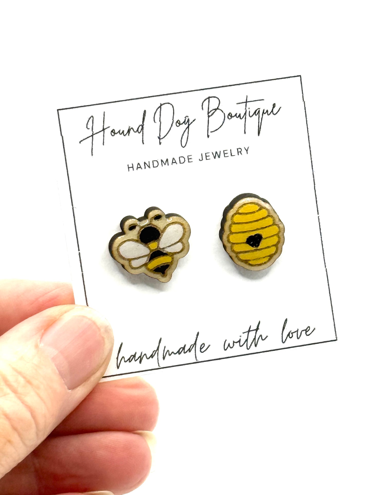 Bee + Hive Earrings