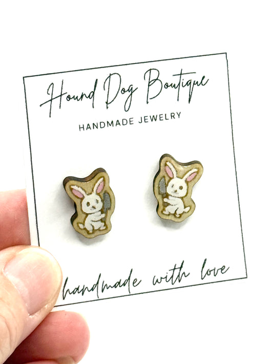 Bunny with Knife Earrings