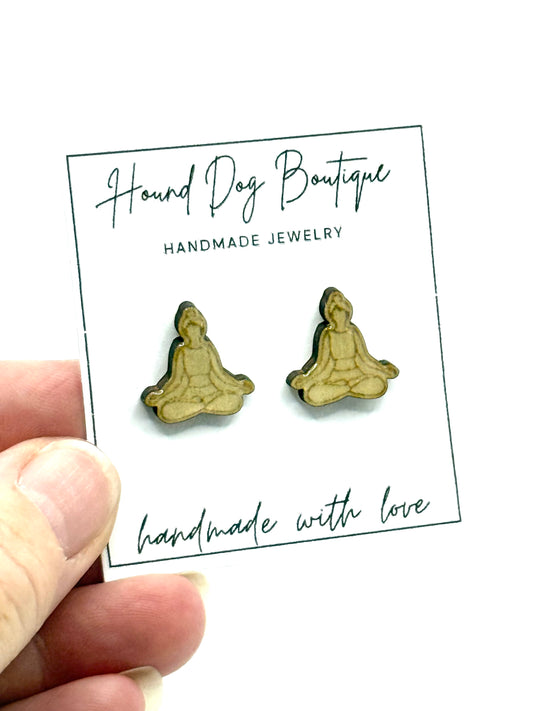 Lotus Pose Yoga Earrings