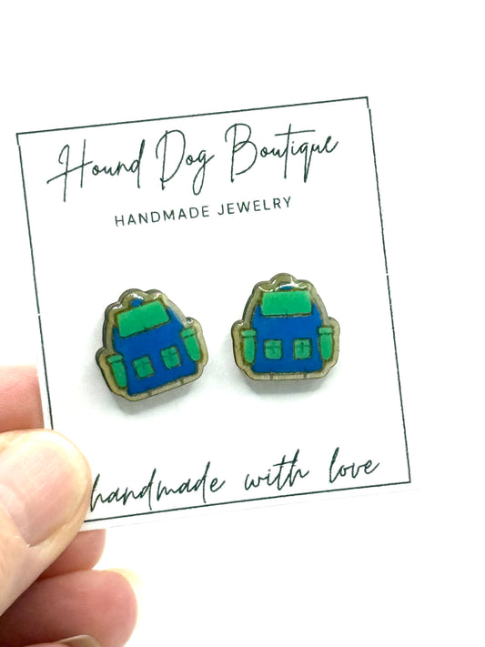 Back Pack Earrings
