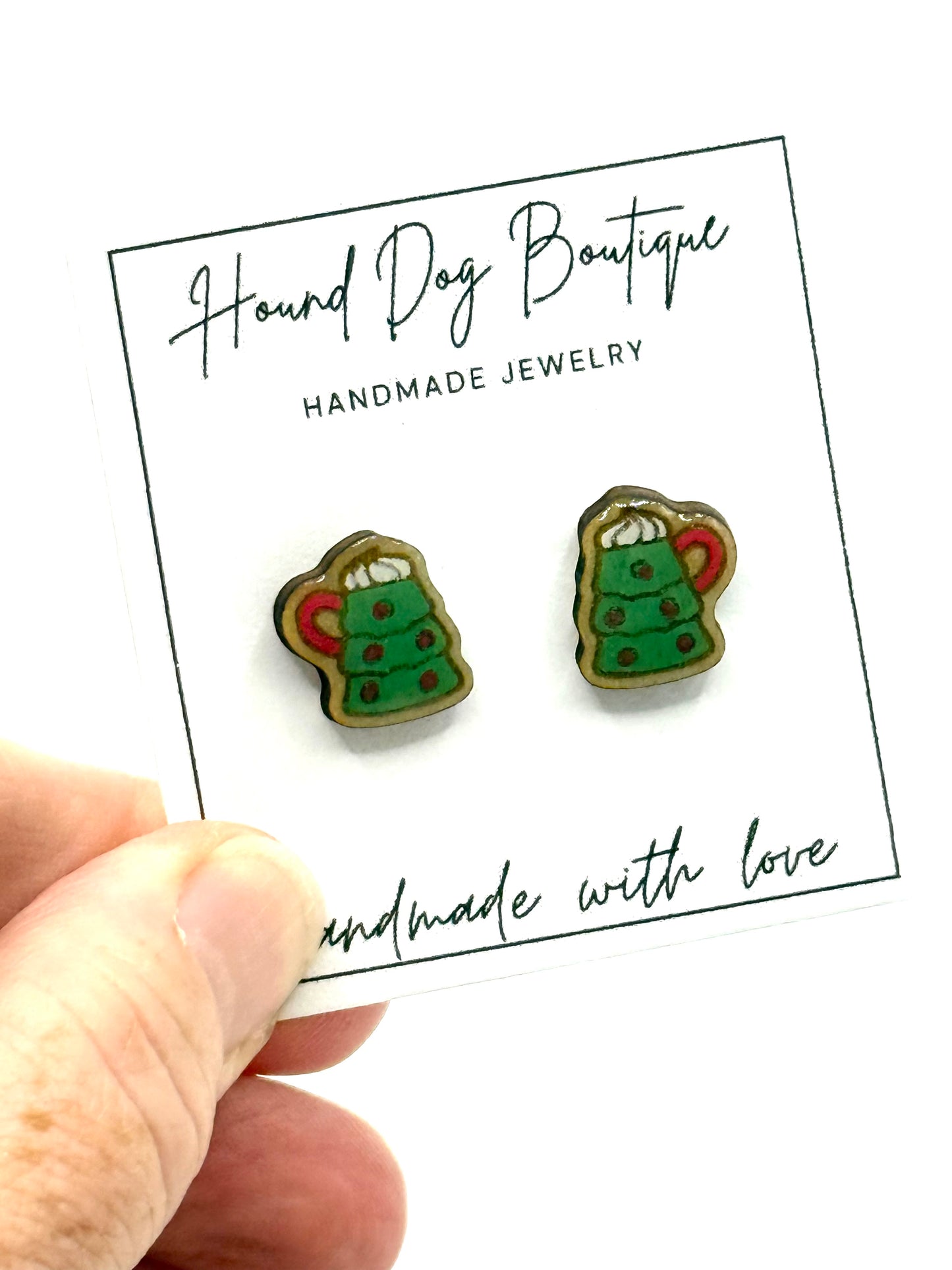 Christmas Tree Mug Earrings