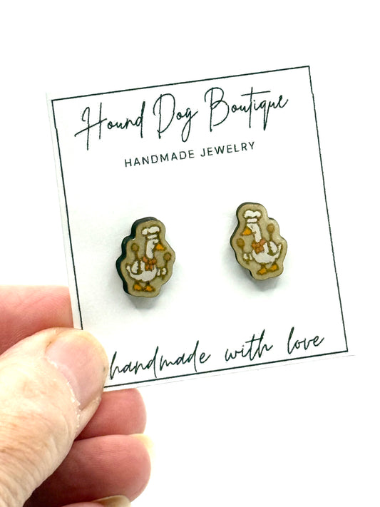 Goose Cooking Earrings