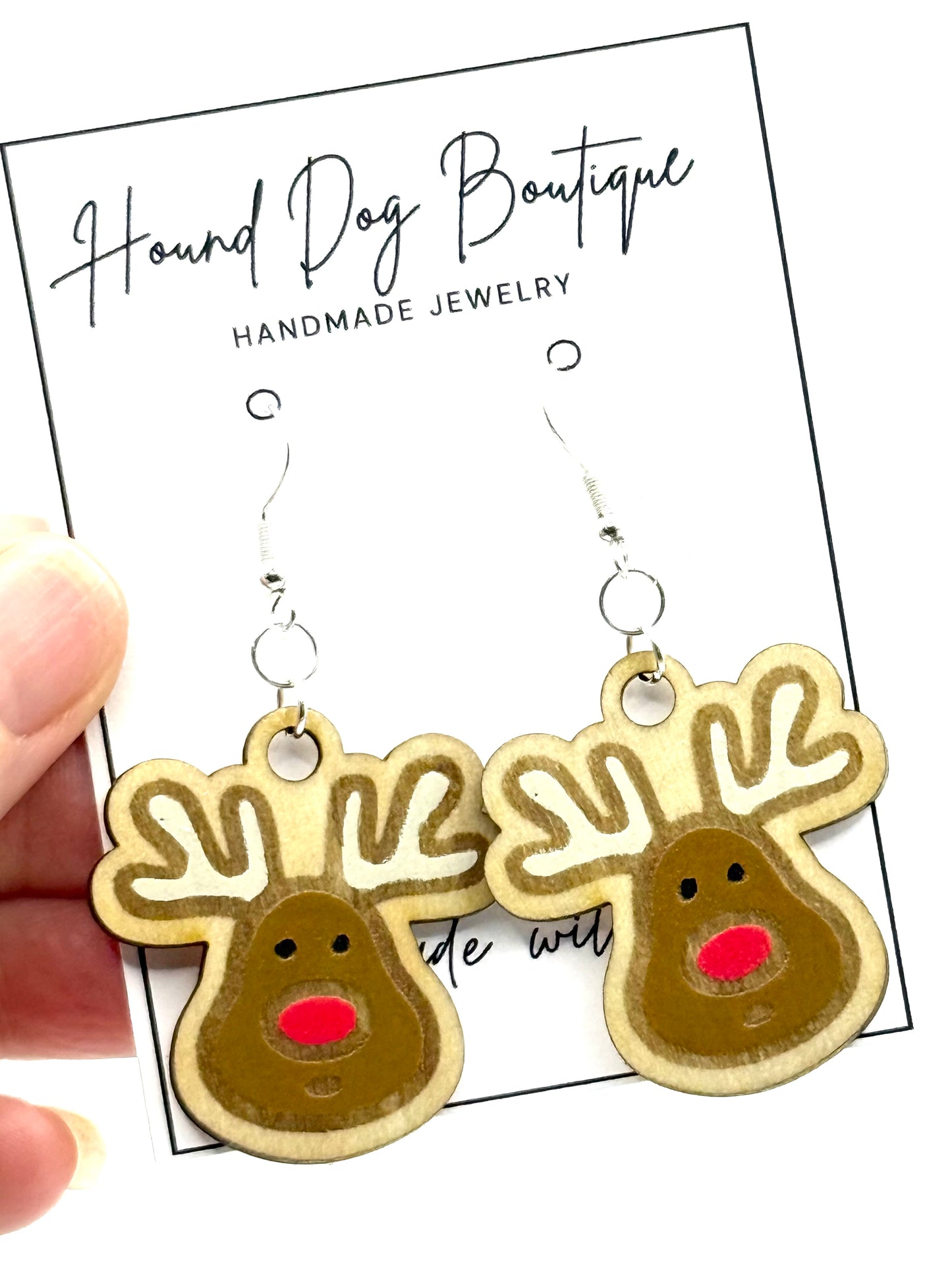 Reindeer Dangle Earrings