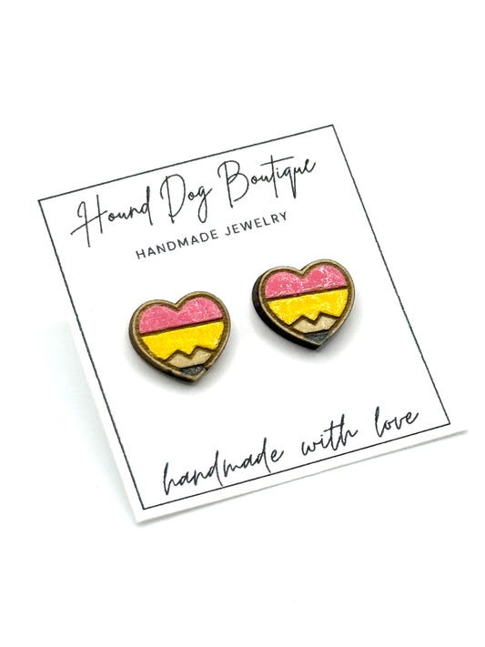Teacher Heart Earrings