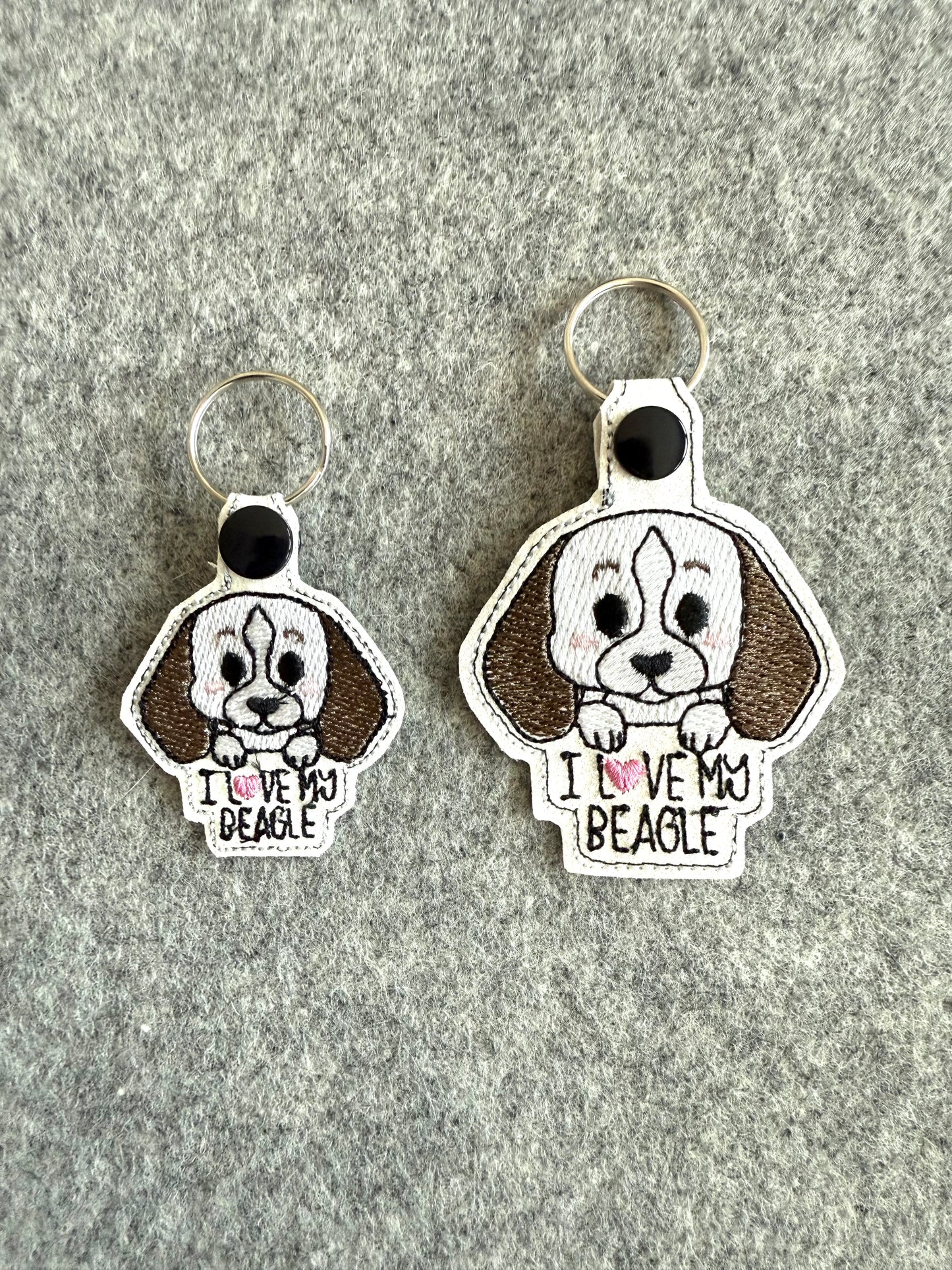 I Love My (Breed) Key Chain - Large