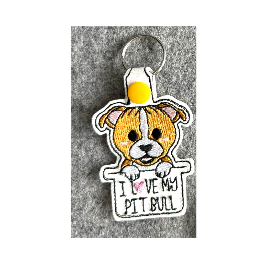 I Love My (Breed) Key Chain - Large